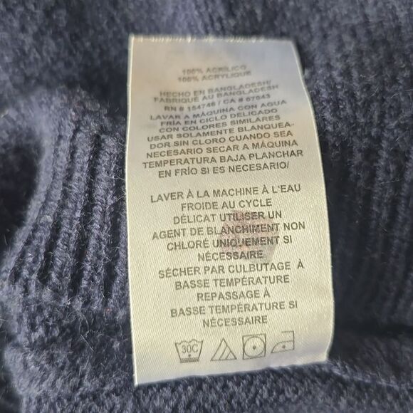 Mountain and Isles Pico Fair Isle Sweater Pink Blue Crew-neck Women's Large - Picture 5 of 8